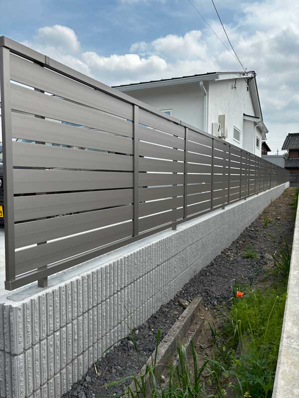 目隠しフェンスブロック太田市おしゃれ