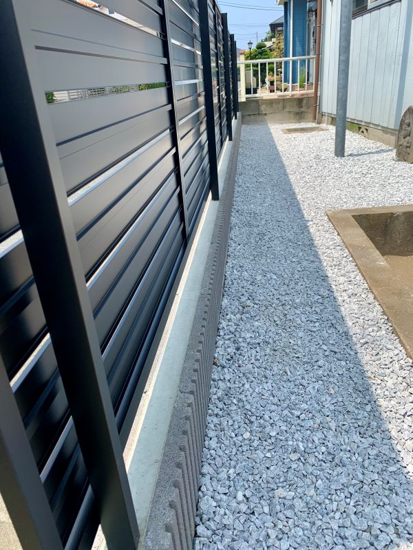 太田市目隠しフェンスブロック