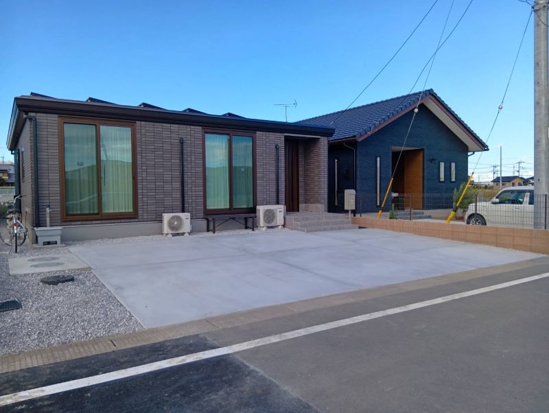 群馬県太田市砂利敷き