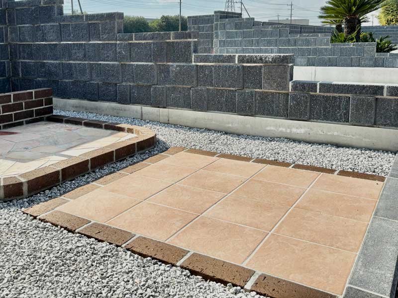 アプローチおしゃれ群馬外構施工例