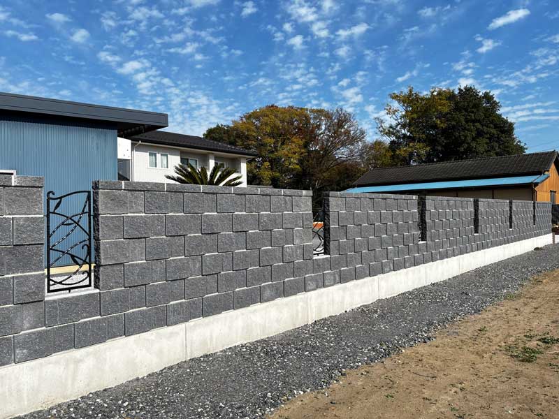 群馬県ブロック外構工事おしゃれ