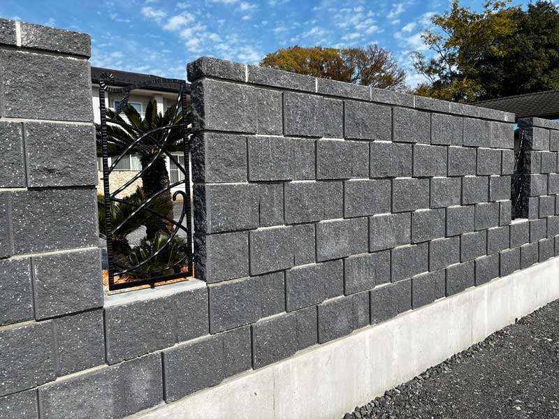 外構群馬ブロックフェンスおしゃれ