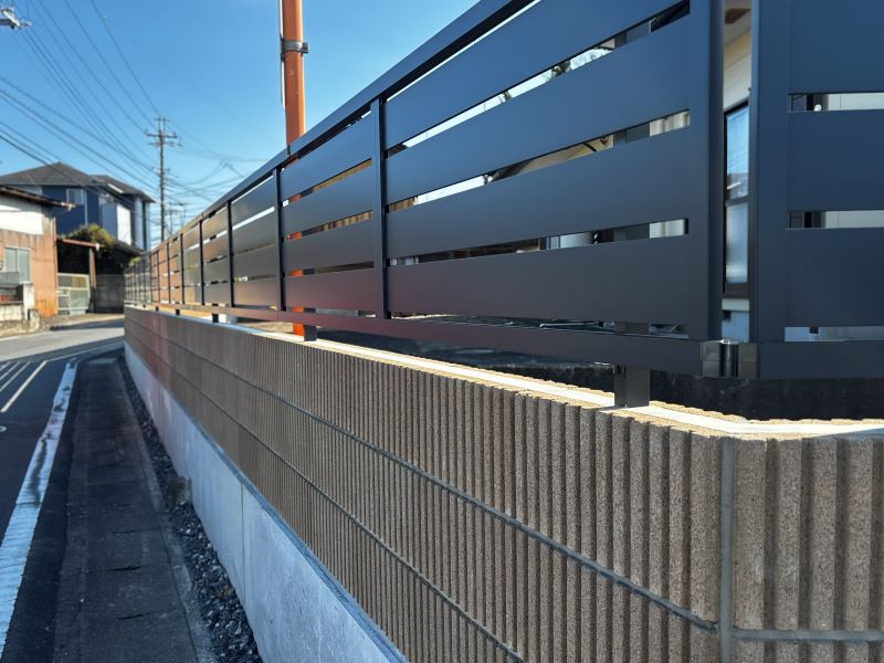 群馬県太田市アルミフェンス