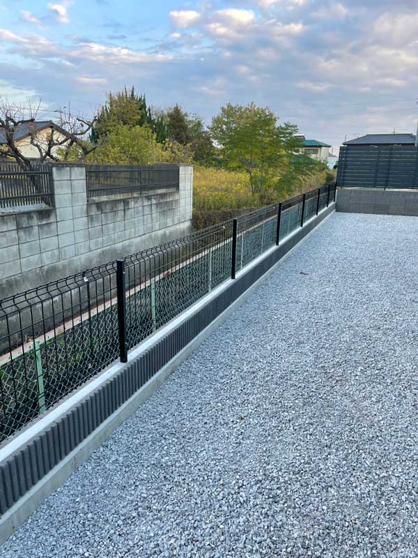 フェンスブロック施工例みどり市