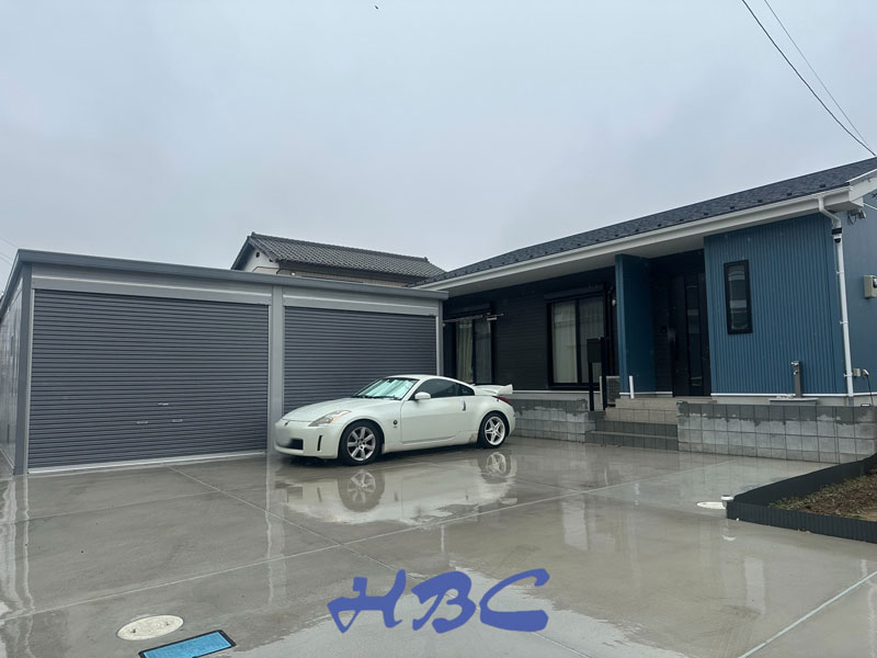 ガレージ外構工事羽生市施工例