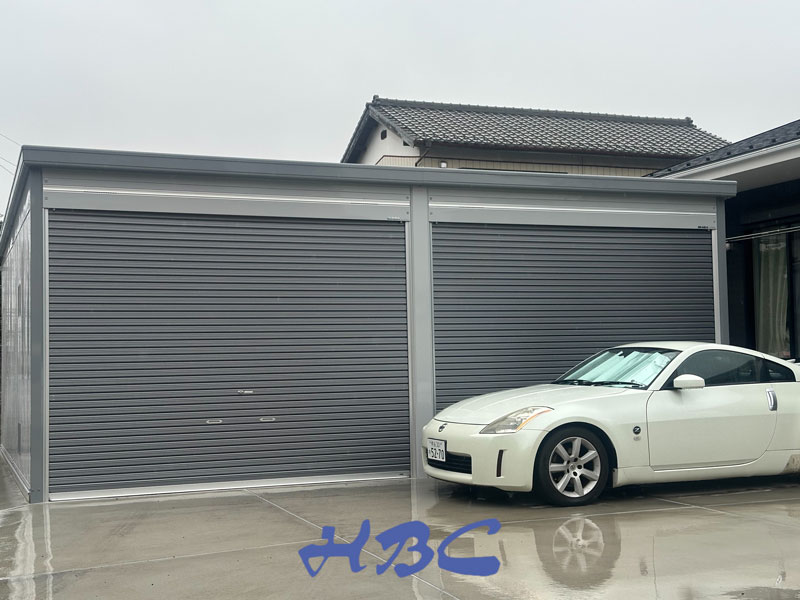 羽生市外構ガレージ(ガレーディア)工事施工例