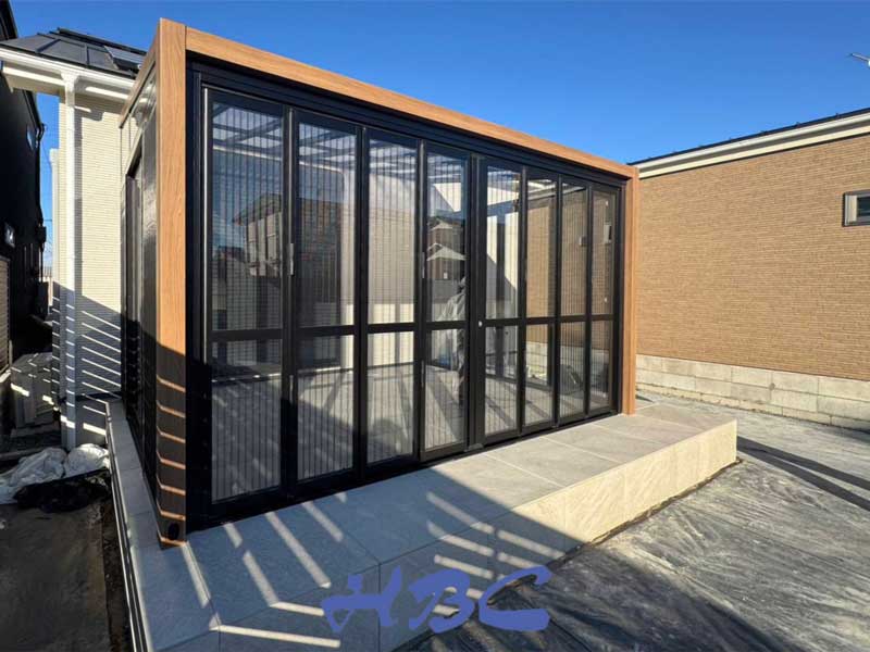 群馬ガーデンルームGF外構工事施工例