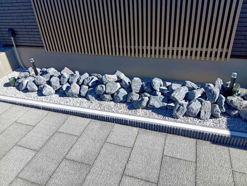 外構割栗石群馬施工例