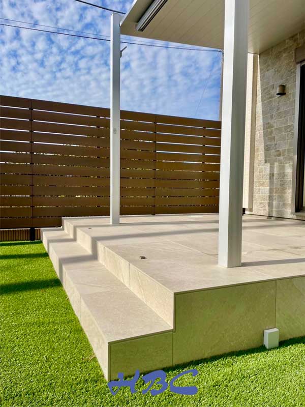 タイルデッキ桐生市外構施工例