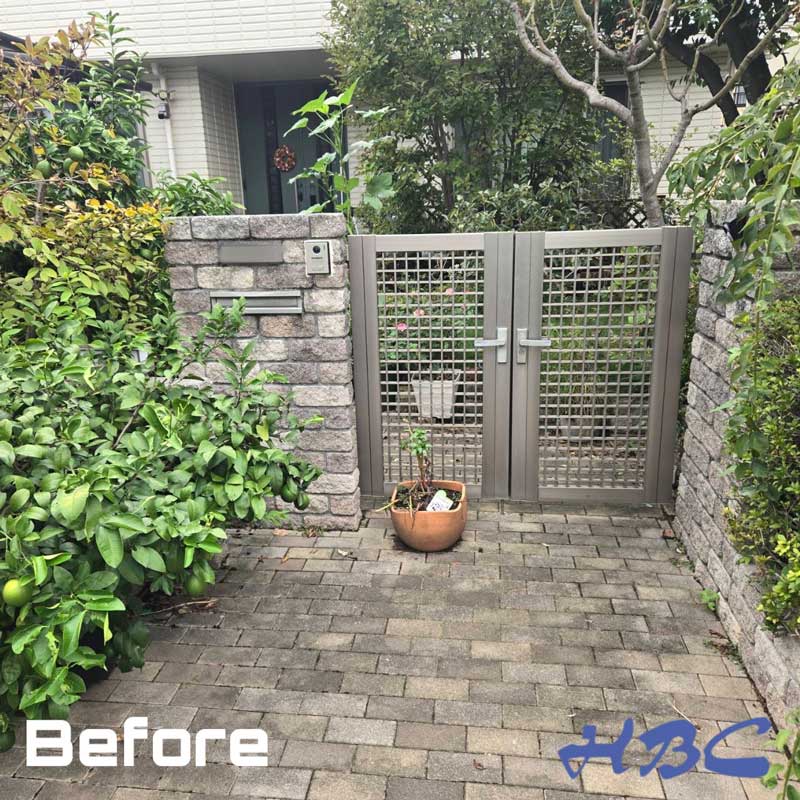 外構リフォーム工事太田市ビフォー