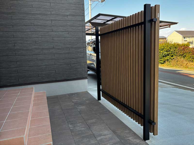 外構太田市目隠しスクリーン施工例