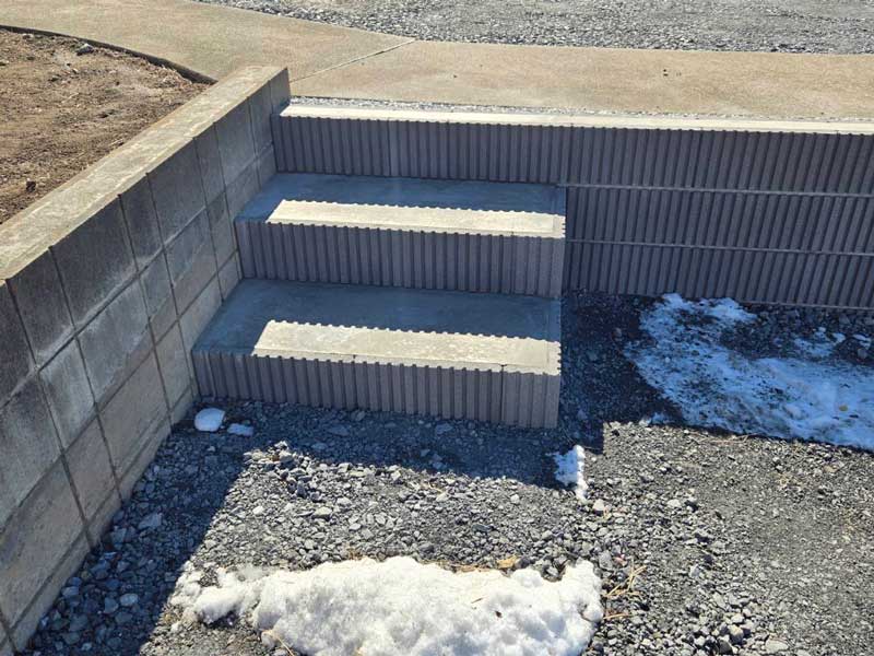 外構ブロック階段太田市
