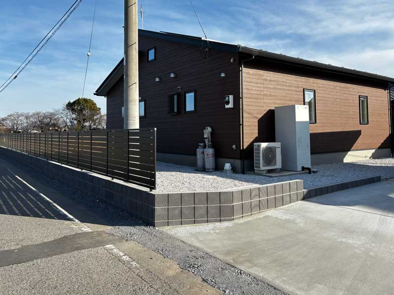 目隠しフェンス・ブロック太田市外構工事