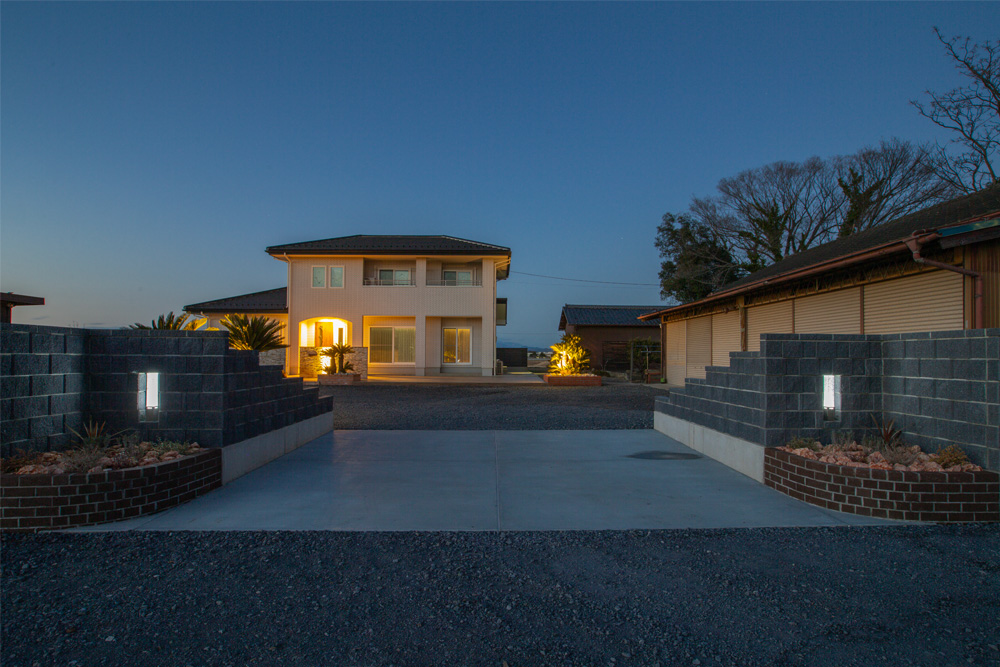 群馬外構ライティング平野ブロック