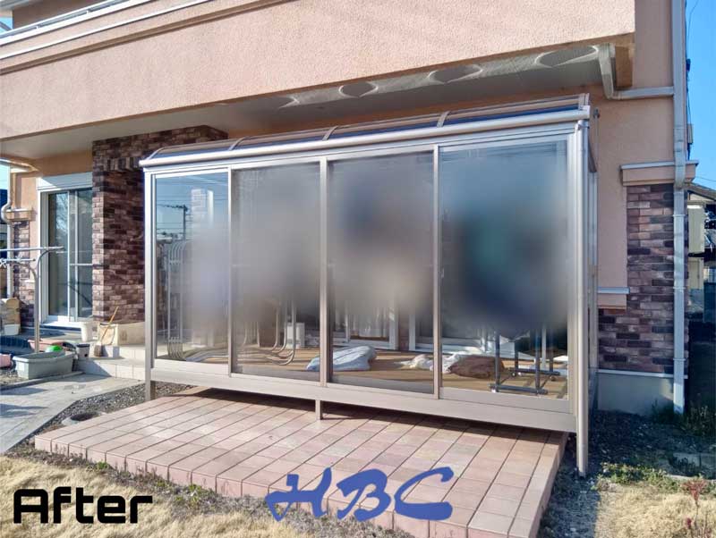 舘林市サンルームサニージュ外構工事