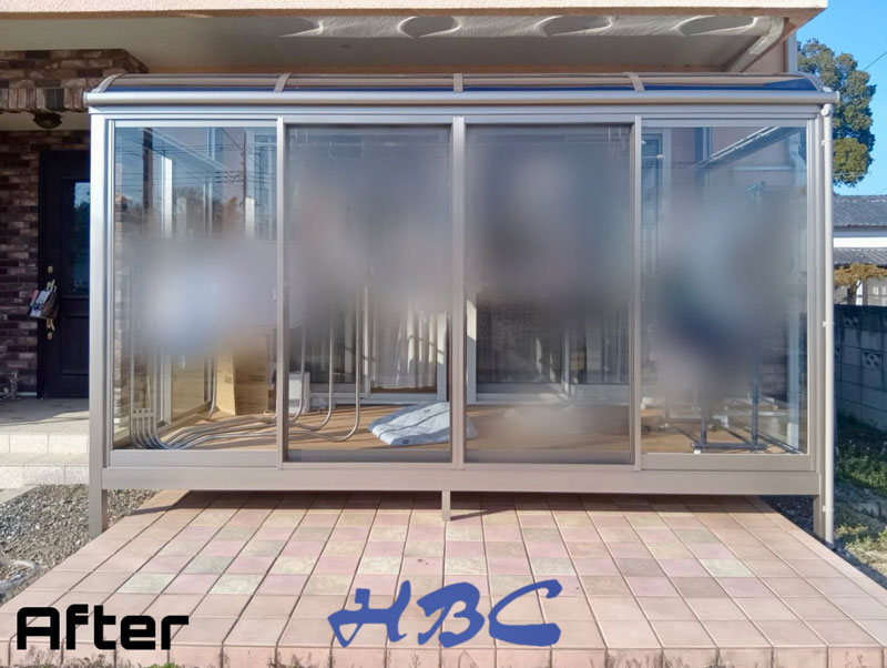 サンルームサニージュ群馬舘林外構工事