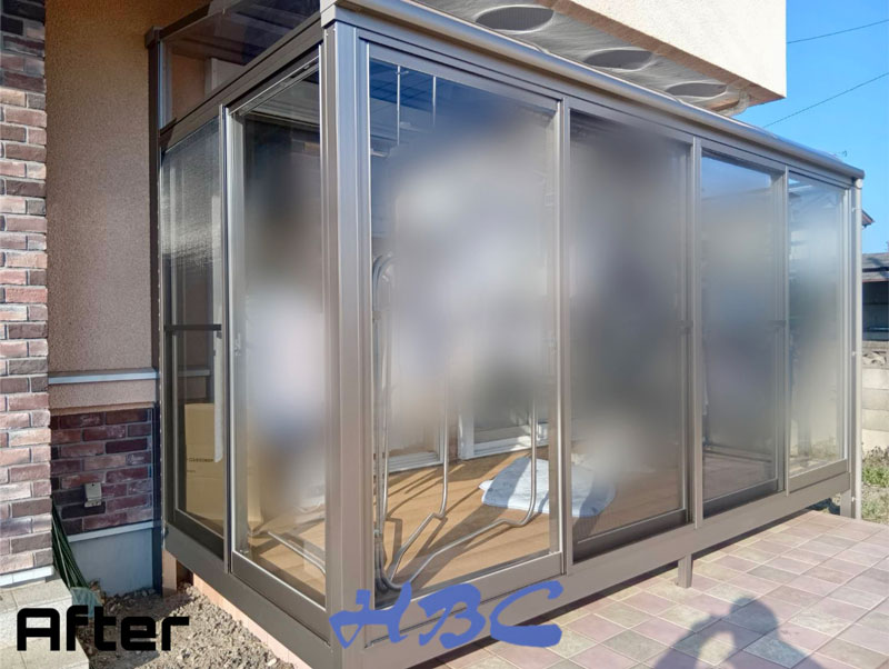 外構リフォーム館林市サンルームサニージュ