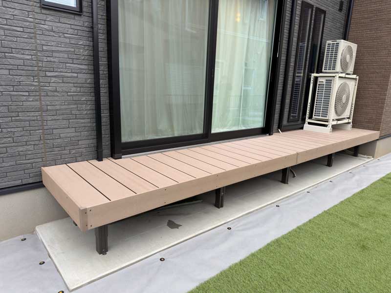 太田市外構デッキ施工例