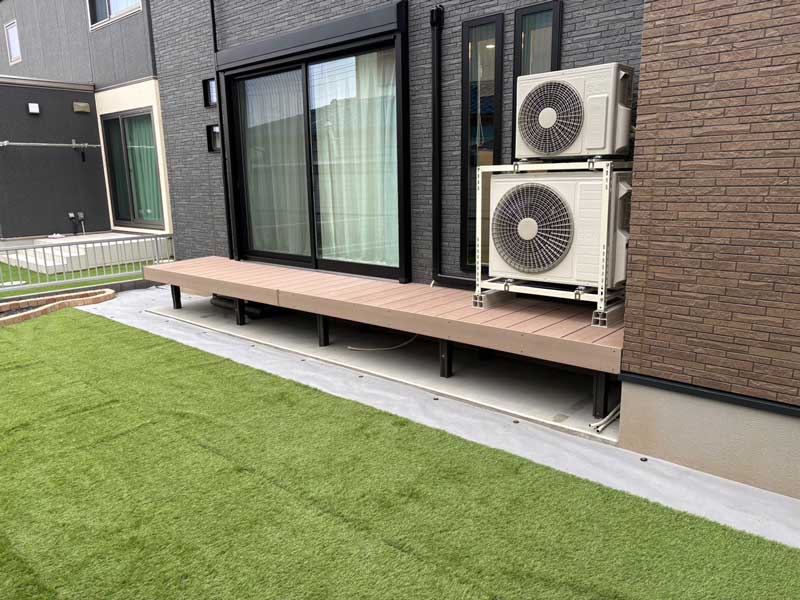 太田市外構デッキ工事施工例
