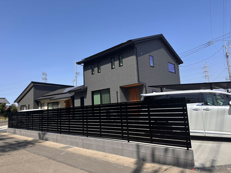 群馬太田市フェンスブロック外構工事