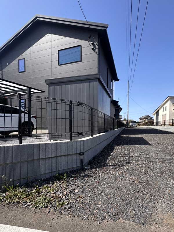 フェンスブロック太田市外構工事施工例