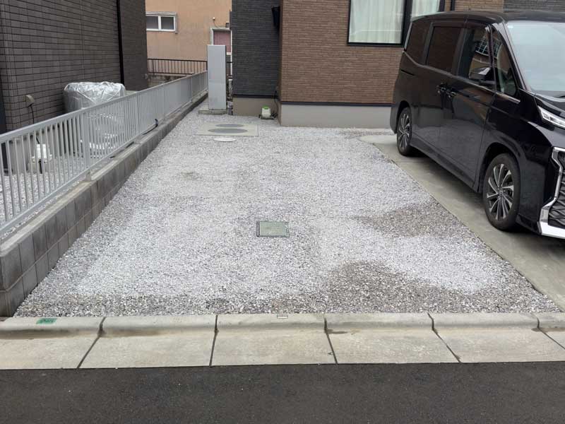 外構太田市砂利敷き施工例