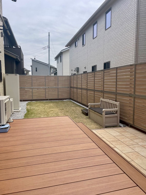 太田市外構工事目隠しフェンス