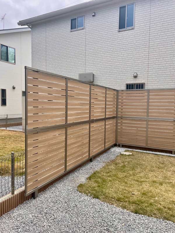 目隠しフェンスナチュラル太田市外構工事