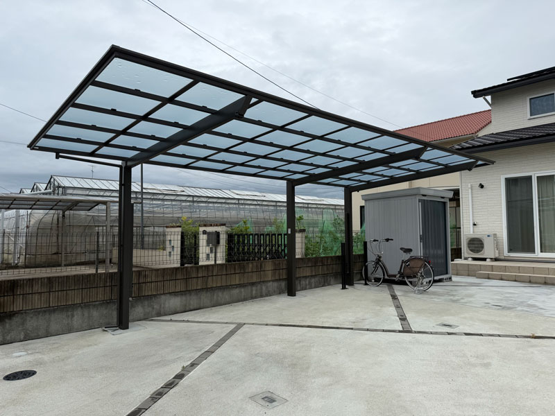 カーポートフーゴ群馬太田市外構施工例