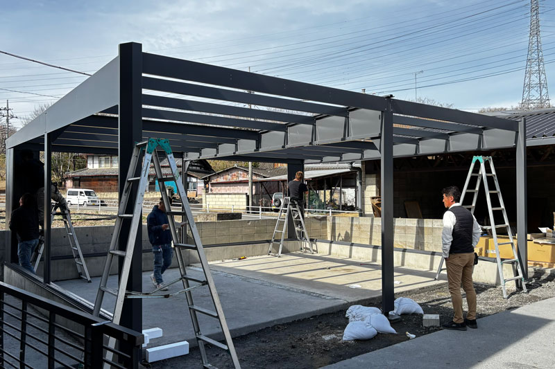 ガレージ外構工事太田市