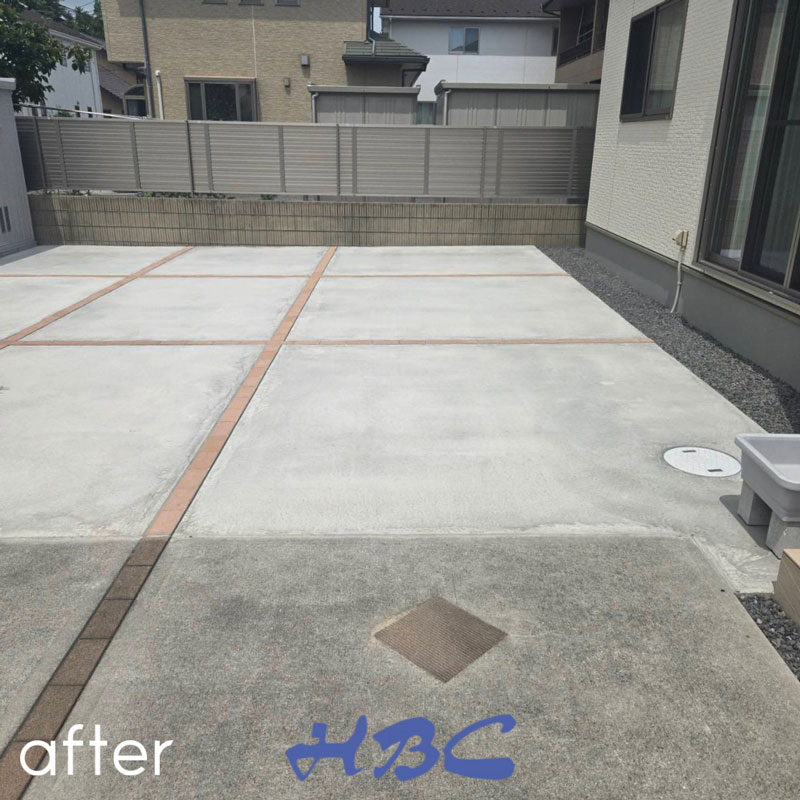 大泉町駐車スペース土間コン外構工事