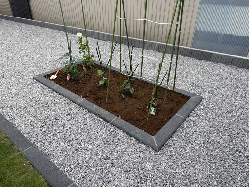 太田市外構工事花壇施工例