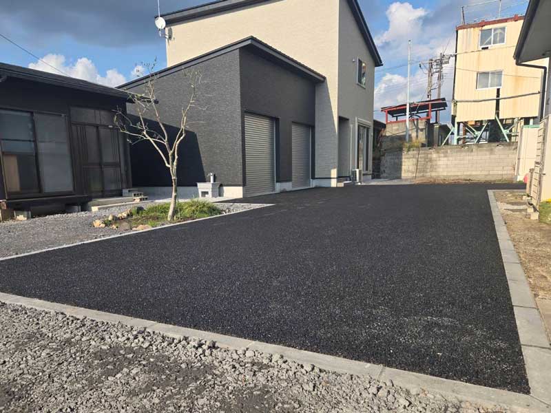 太田市アスファルト舗装外構工事