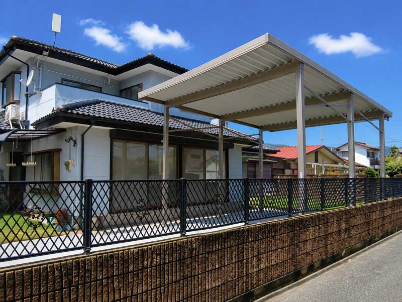 LIXILカーポートSW桐生市施工例