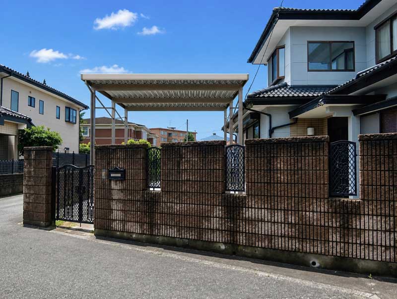 駐車場カーポートSW桐生市施工例