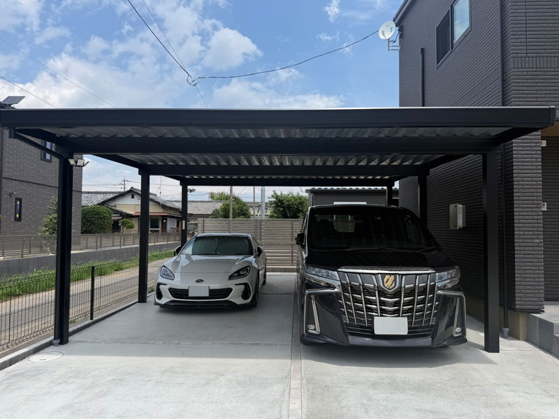 太田市カーポートSW駐車場外構工事